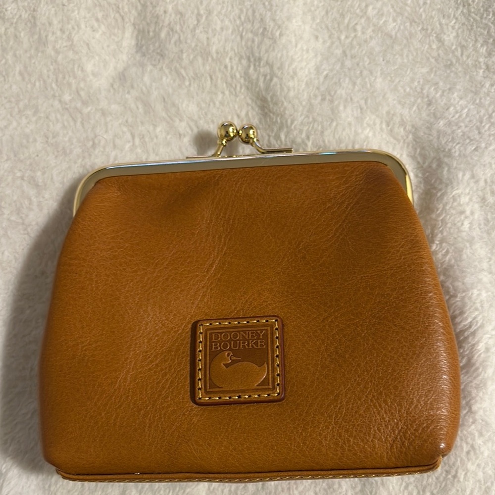 Dooney & Bourke Brown Leather Coin Purse
